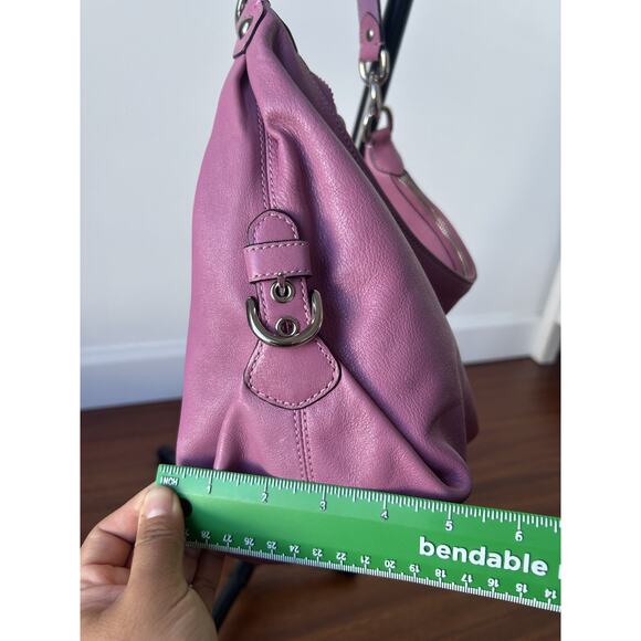 Y2K COACH 14304 Madison Hailey Purple Pink Leather Hobo Shoulder Bag No Hang Tag - Picture 13 of 15
